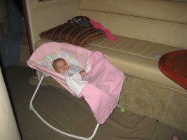 baby bed on boat