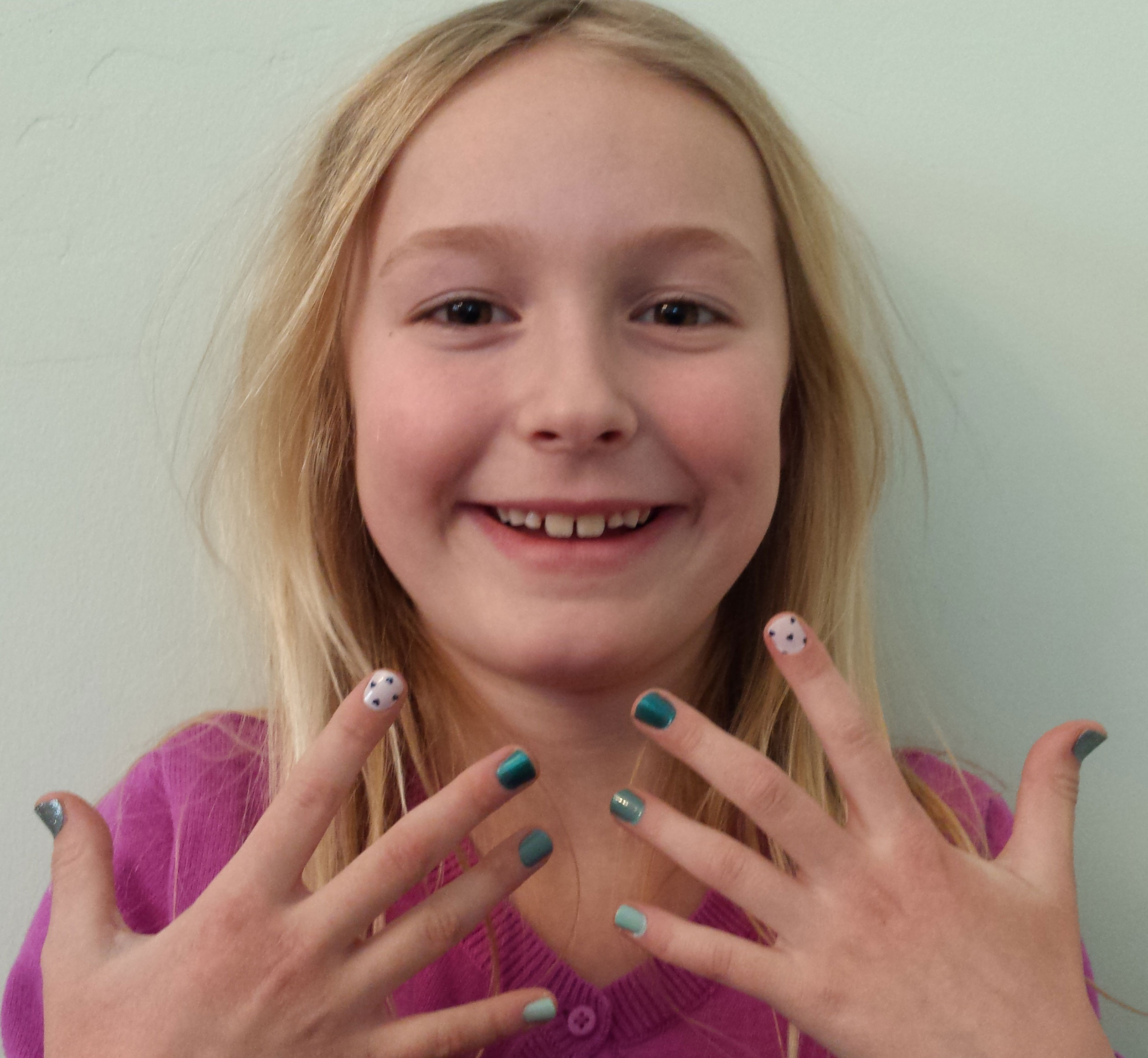 Nautical Nails for Kids Boater Kids