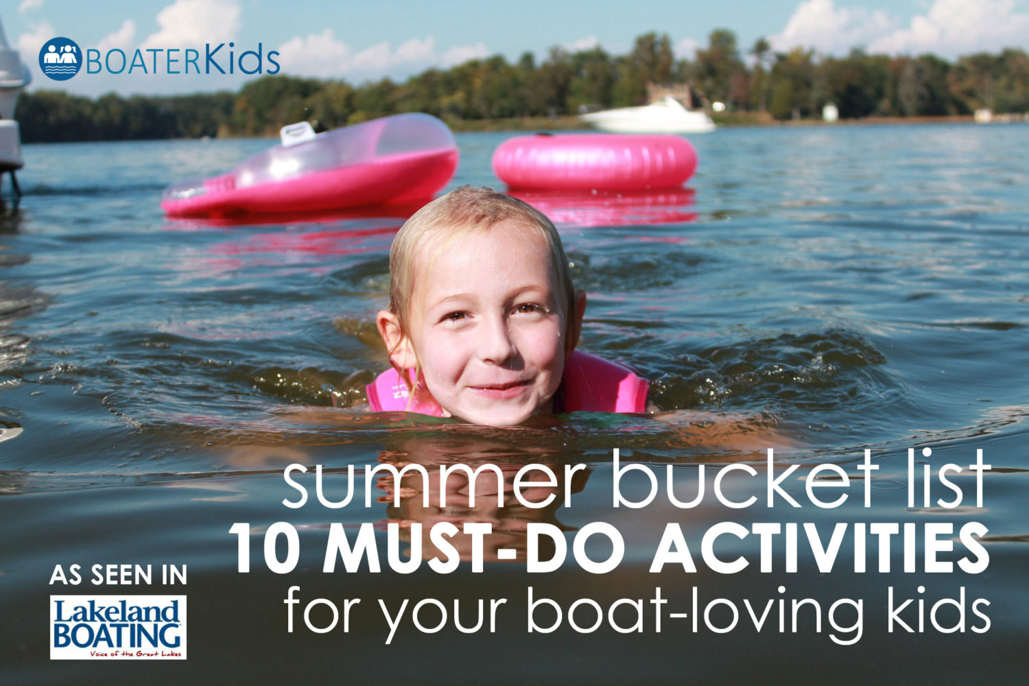 summer bucket list boat kids