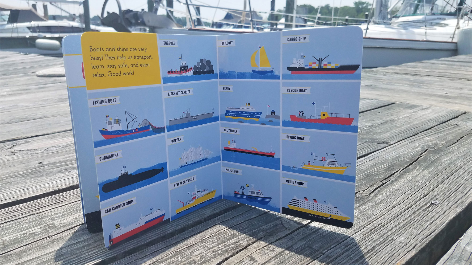 Boats Are Busy: Review of Children's Book of Work Boat Types - Boater Kids