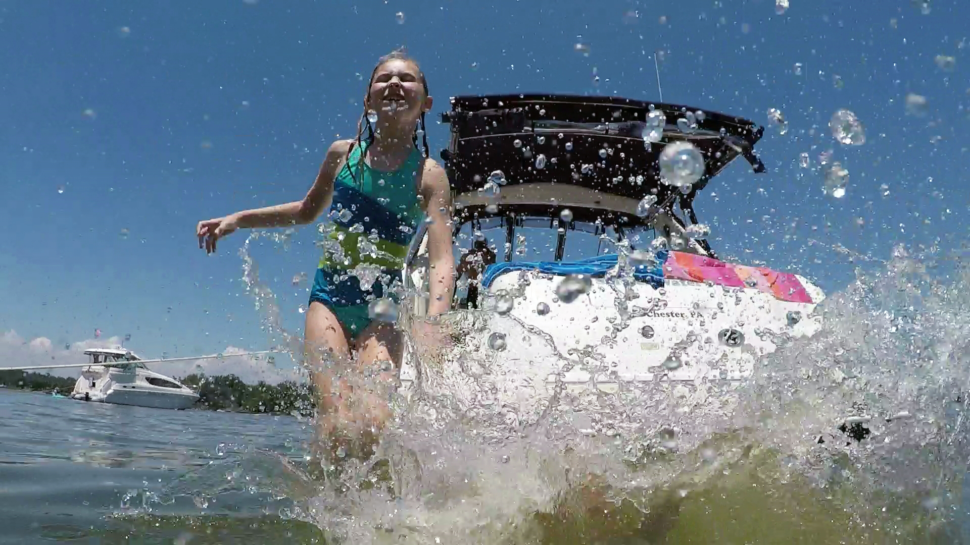 boat jump fun