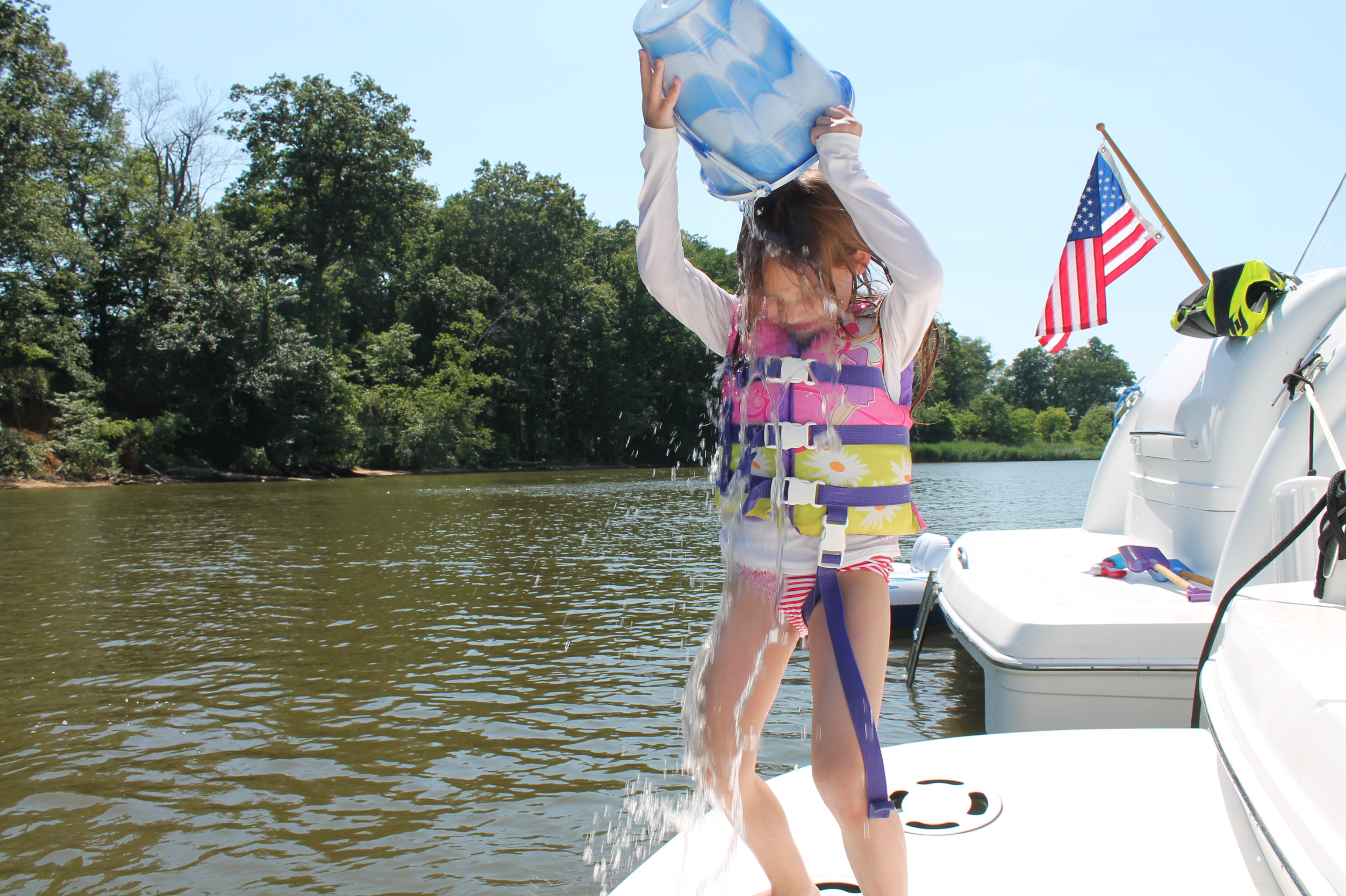 water bucket cool off