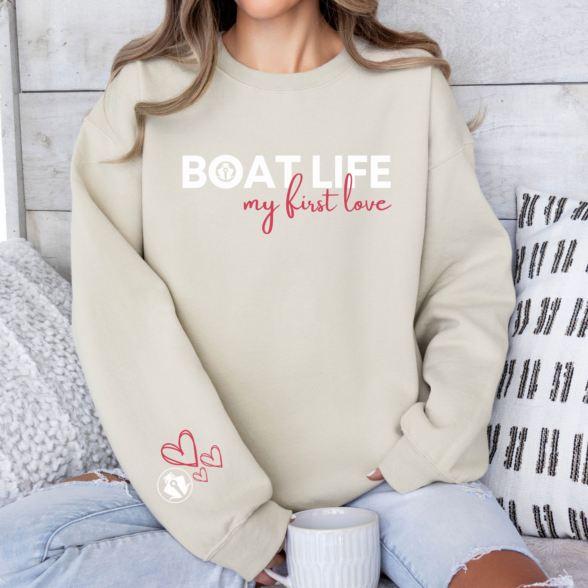 My First Love is Boat Life Sweatshirt