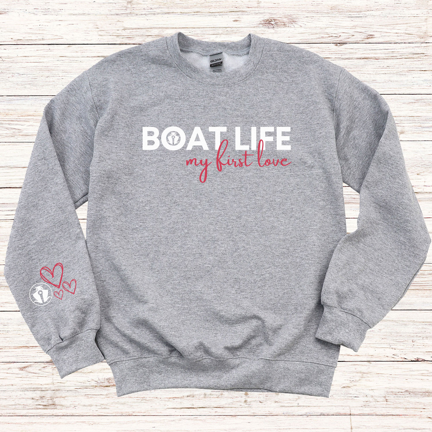 My First Love is Boat Life Sweatshirt - Image 3