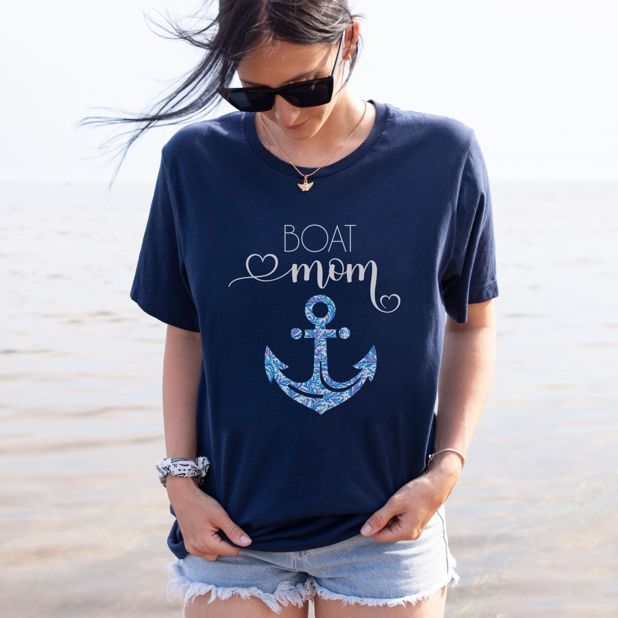 nautical boat mom shirt