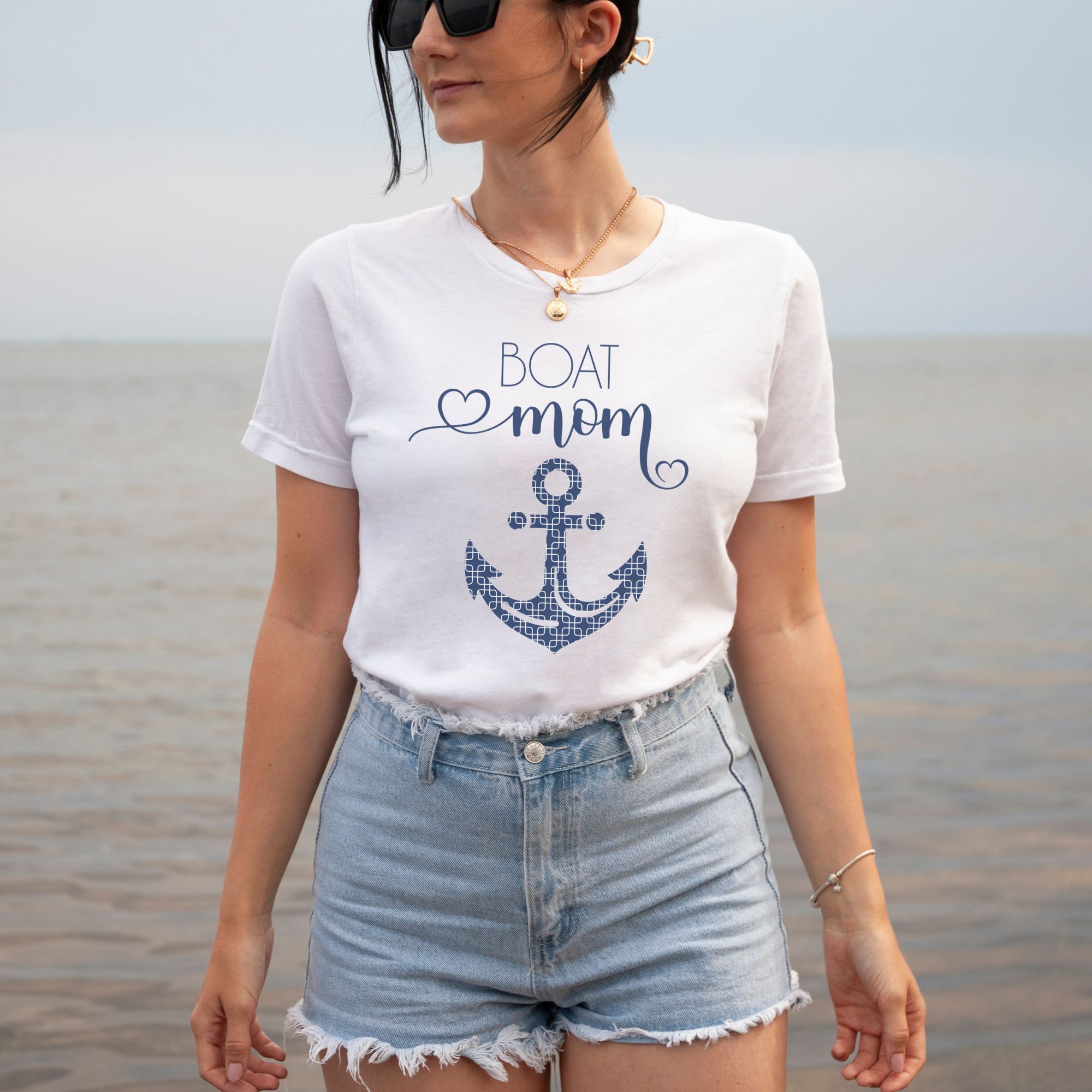 nautical boat mom shirt