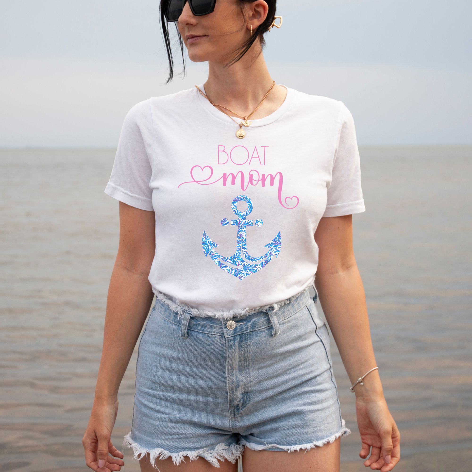 nautical boat mom shirt