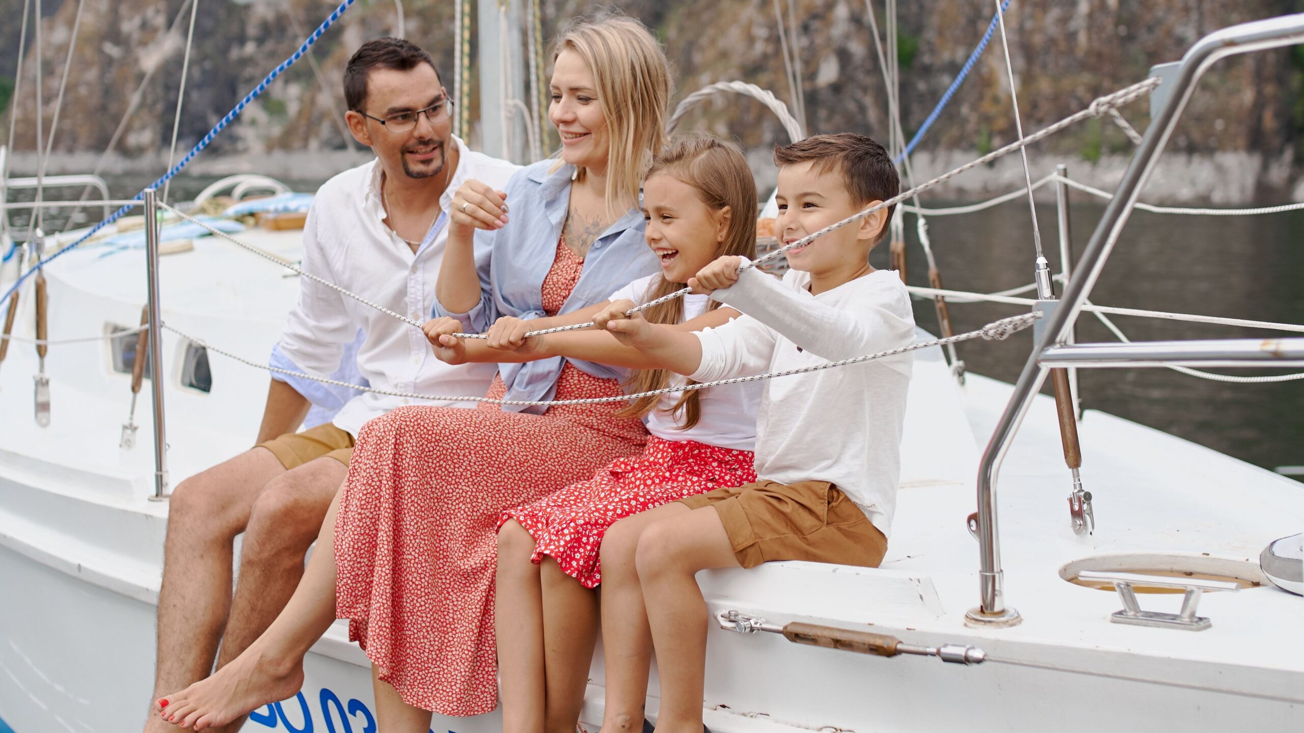 family boat trip